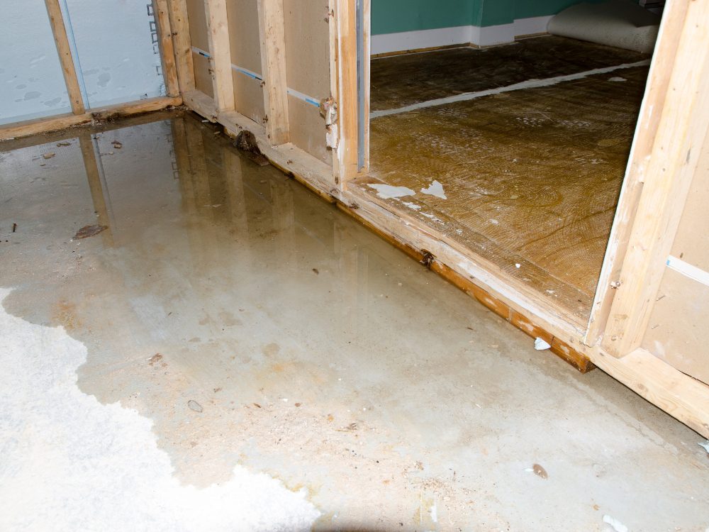 water damage restoration floor